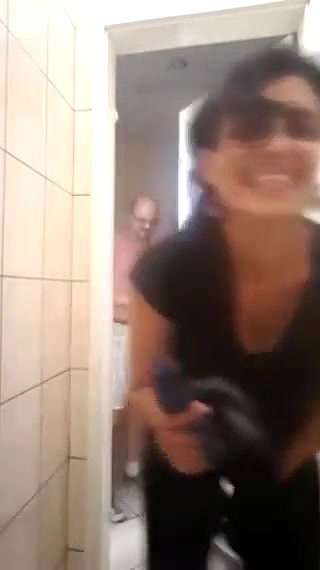 using vibratory in public place and fucking in public bathroom part 2