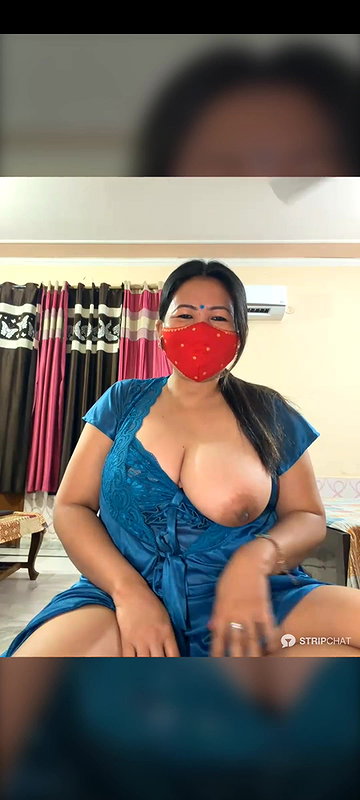 88pink 1 blue nighty boobs show nepali randi bhabhi