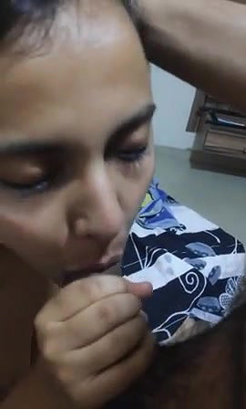 chubby girl drinking cum