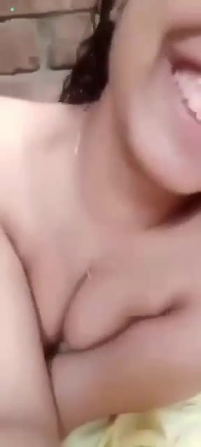 Indian girl talking and showing boobs
