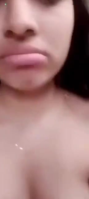 Indian girl talking and showing boobs