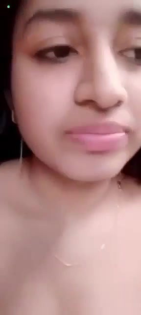 Indian girl talking and showing boobs