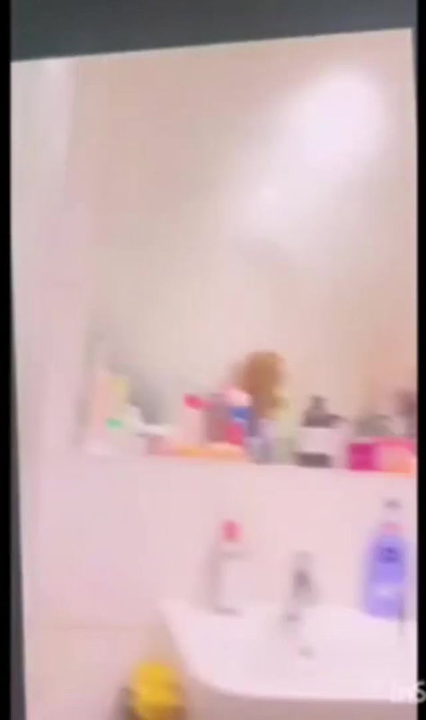 Massive tits MILF bathing video shared by husband