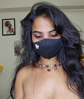Indian girl fingering in video call