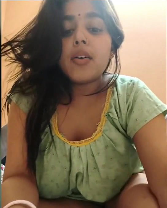 Newly married wife rubing her pussy and showing in vc