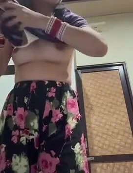 beautiful girl showing hot figures on vc 740952703