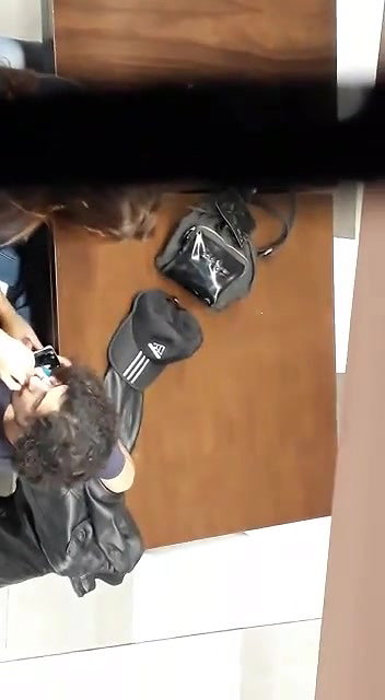 Girlfriend Giving Handjob in College