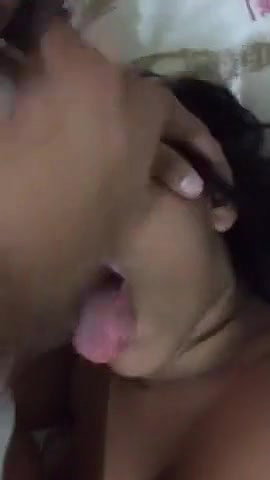 sexy bitch eating cum