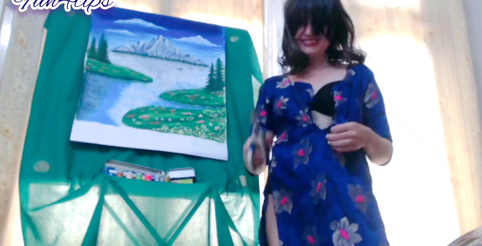 Dress Teared Down In Web Cam Show