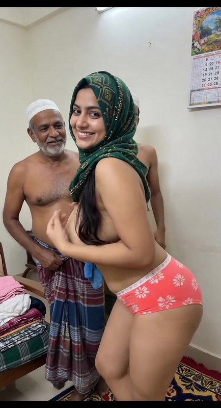 super hit 3some threesome sex with beautiful hijabi muslim woman