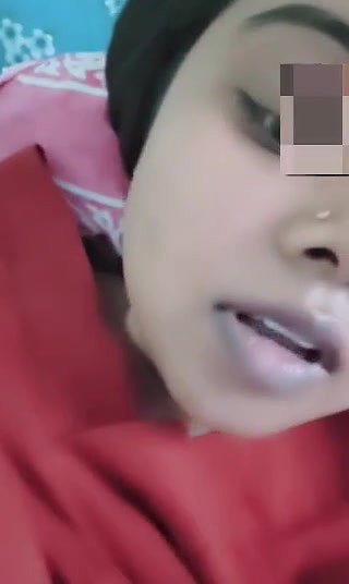 Indian girl pressing her boobs