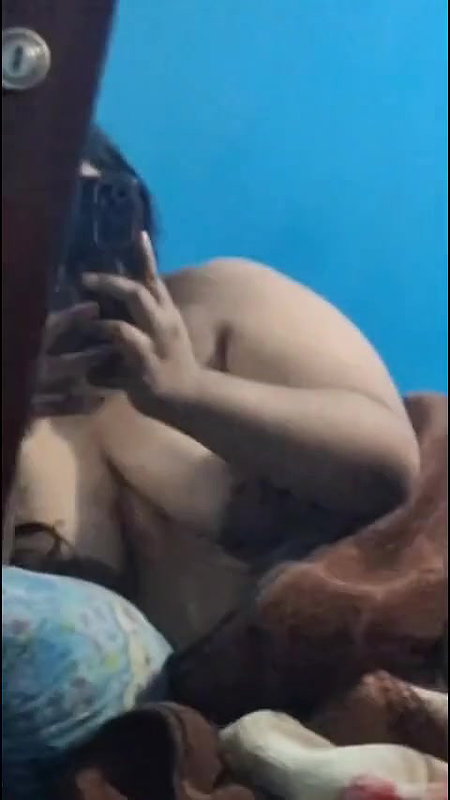 Bengali Horny Babe Teasing Pressing Licking Her Boobs