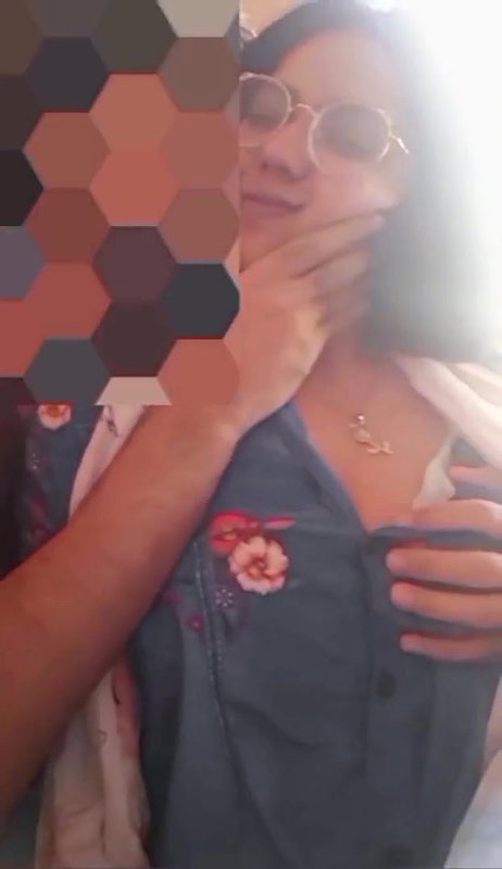 horny gf boobs slapped