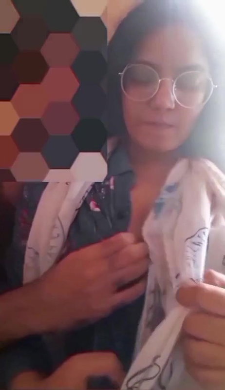 horny gf boobs slapped