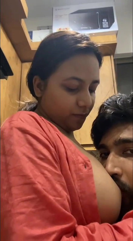 Sucking boobs in hotel