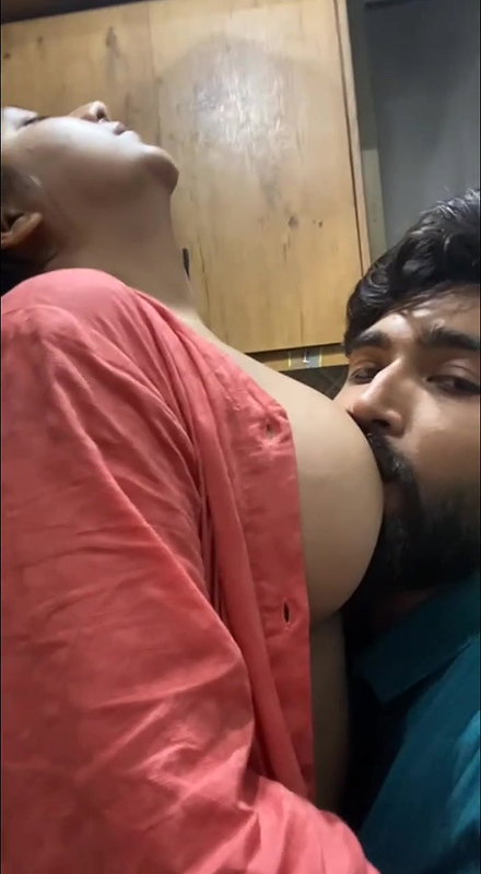 Sucking boobs in hotel
