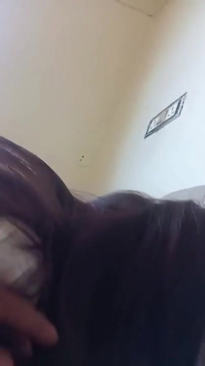 Beautiful girl quickly blowing to cousin