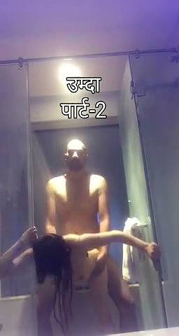 doggystyle sex in bathroom