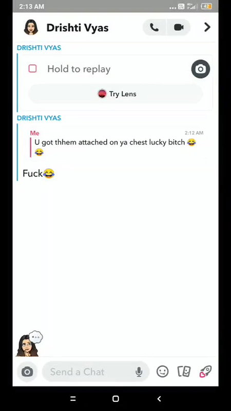 Beautiful Snapchat Girl Showing