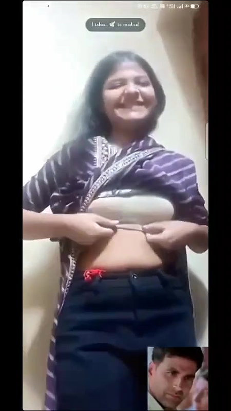 Shy Cute Girl Showing On Video Call