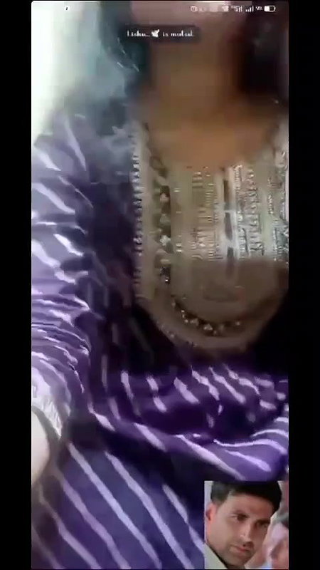 Shy Cute Girl Showing On Video Call