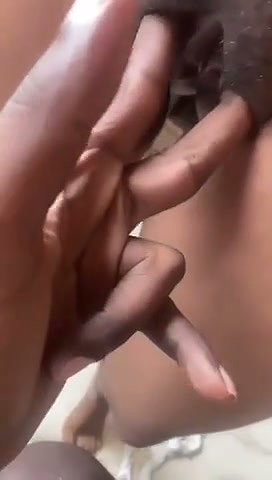 Boyfriend touching his gf pussy