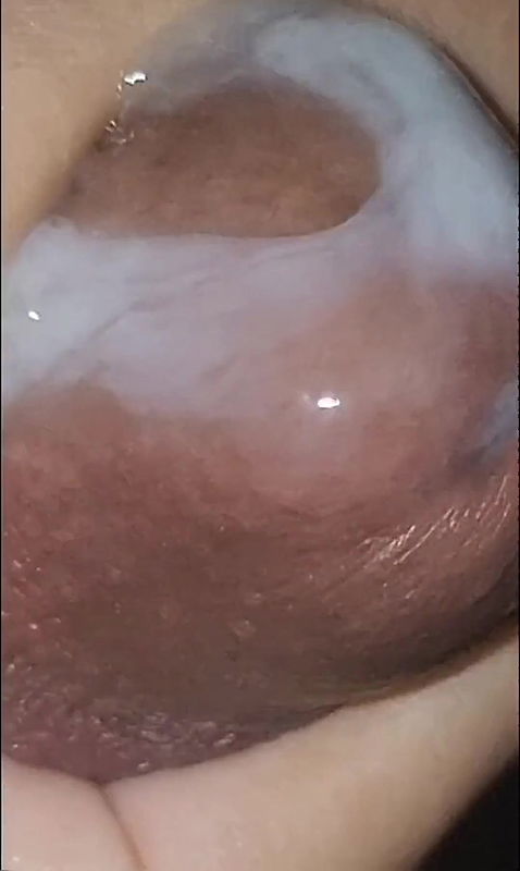 how to touch a horny dick with beautiful cum on it
