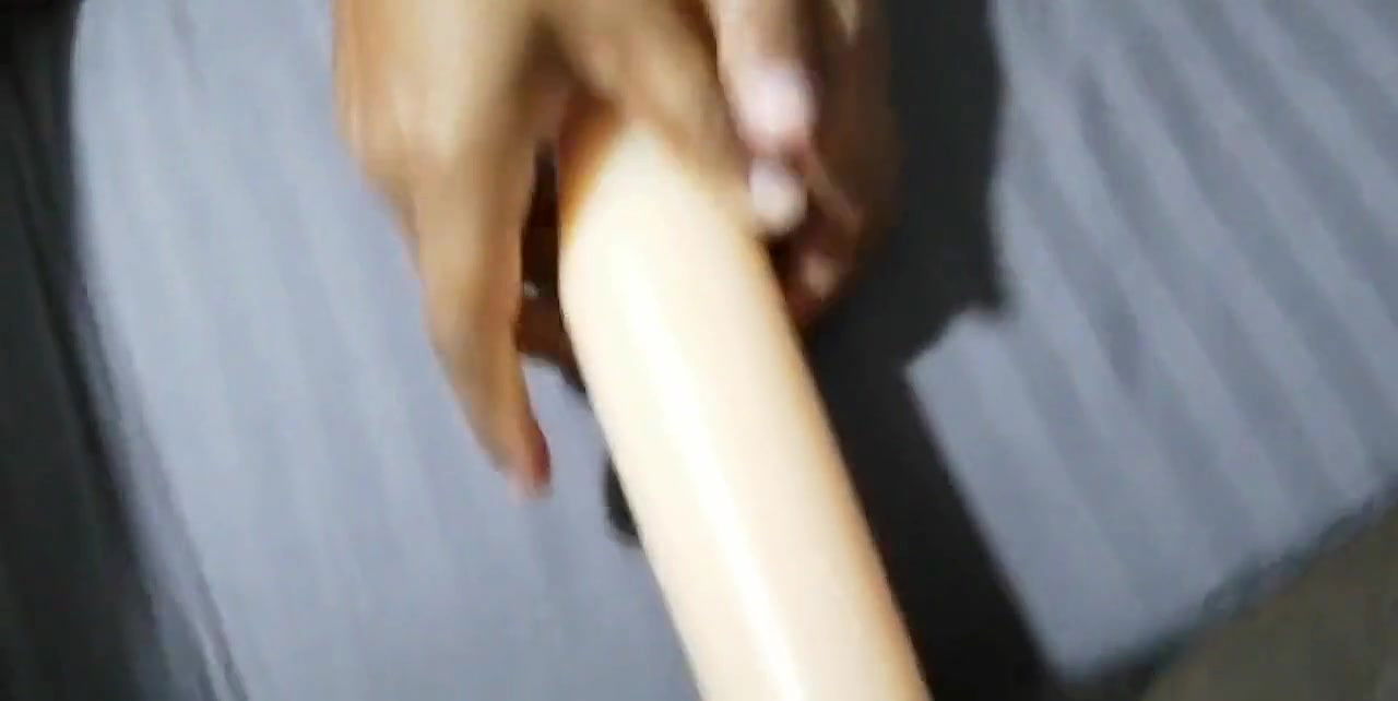 Huge Toy – Husband’s ass – Sri Lankan Wife – 50 cm – no mercy