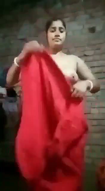 Indian aunty taking bath