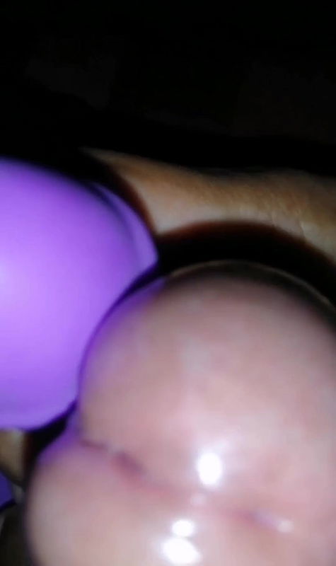Orgasm with auntie’s vibrator