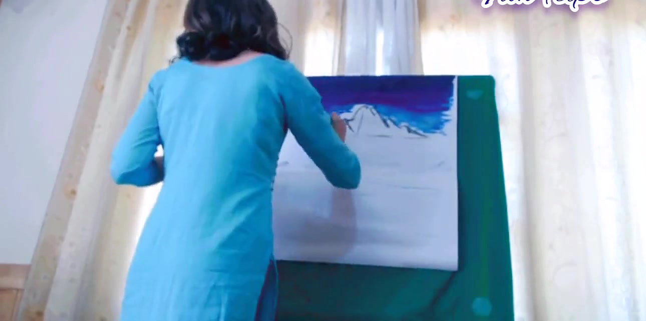 Quick Painting With Lovense Inside Pussy