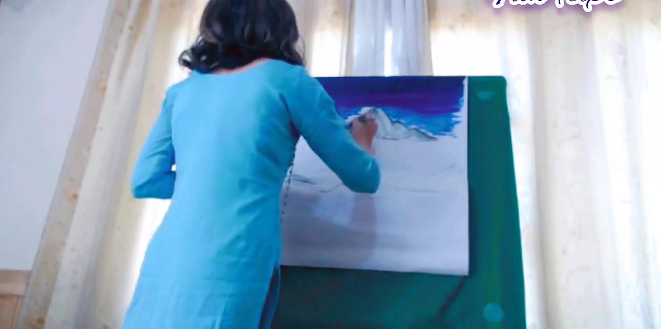 Quick Painting With Lovense Inside Pussy