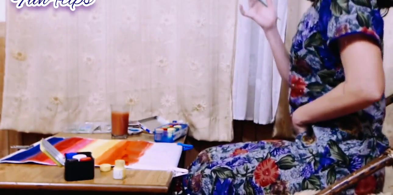 Sexy woman flashing nice boobs in exchange for some tips