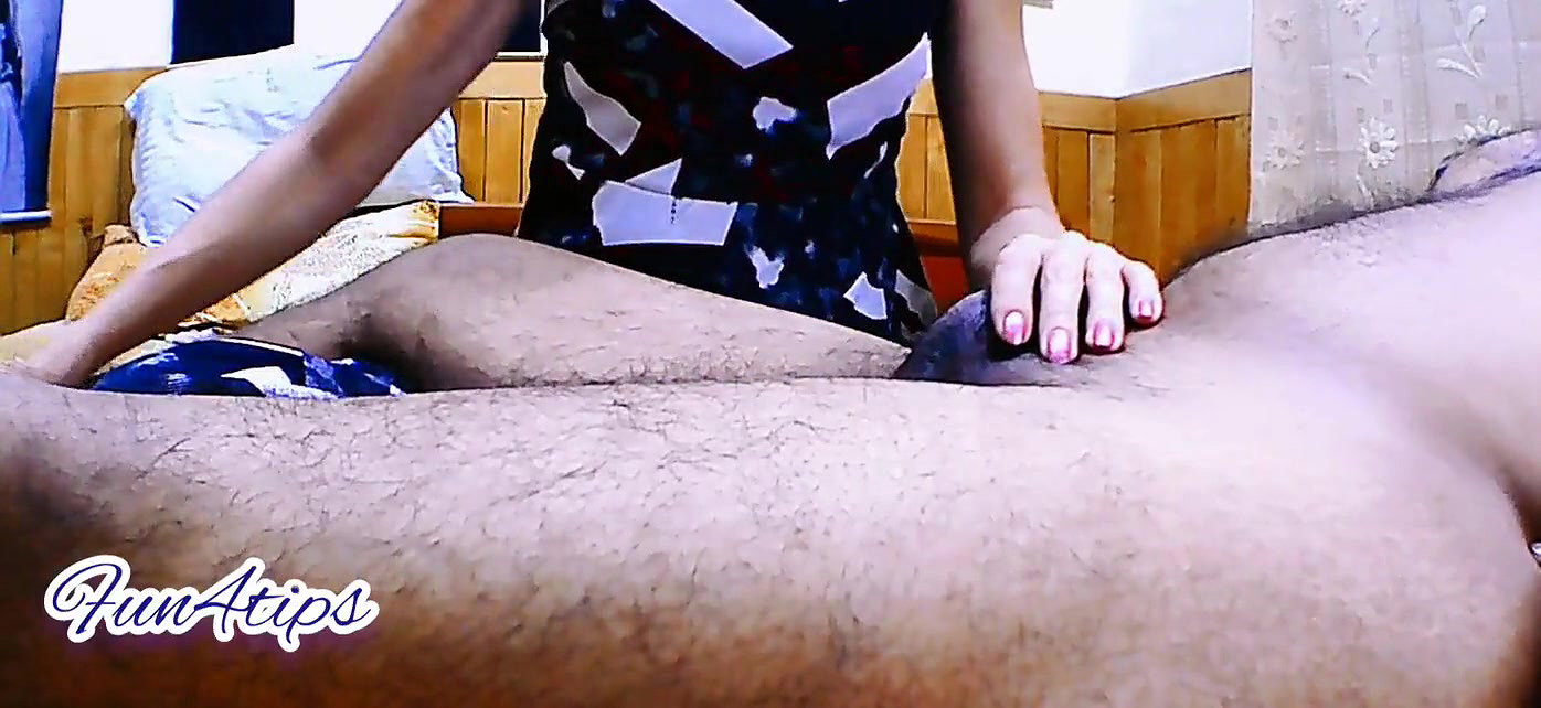 She Gives A Perfect Massage For My BBC With Oil