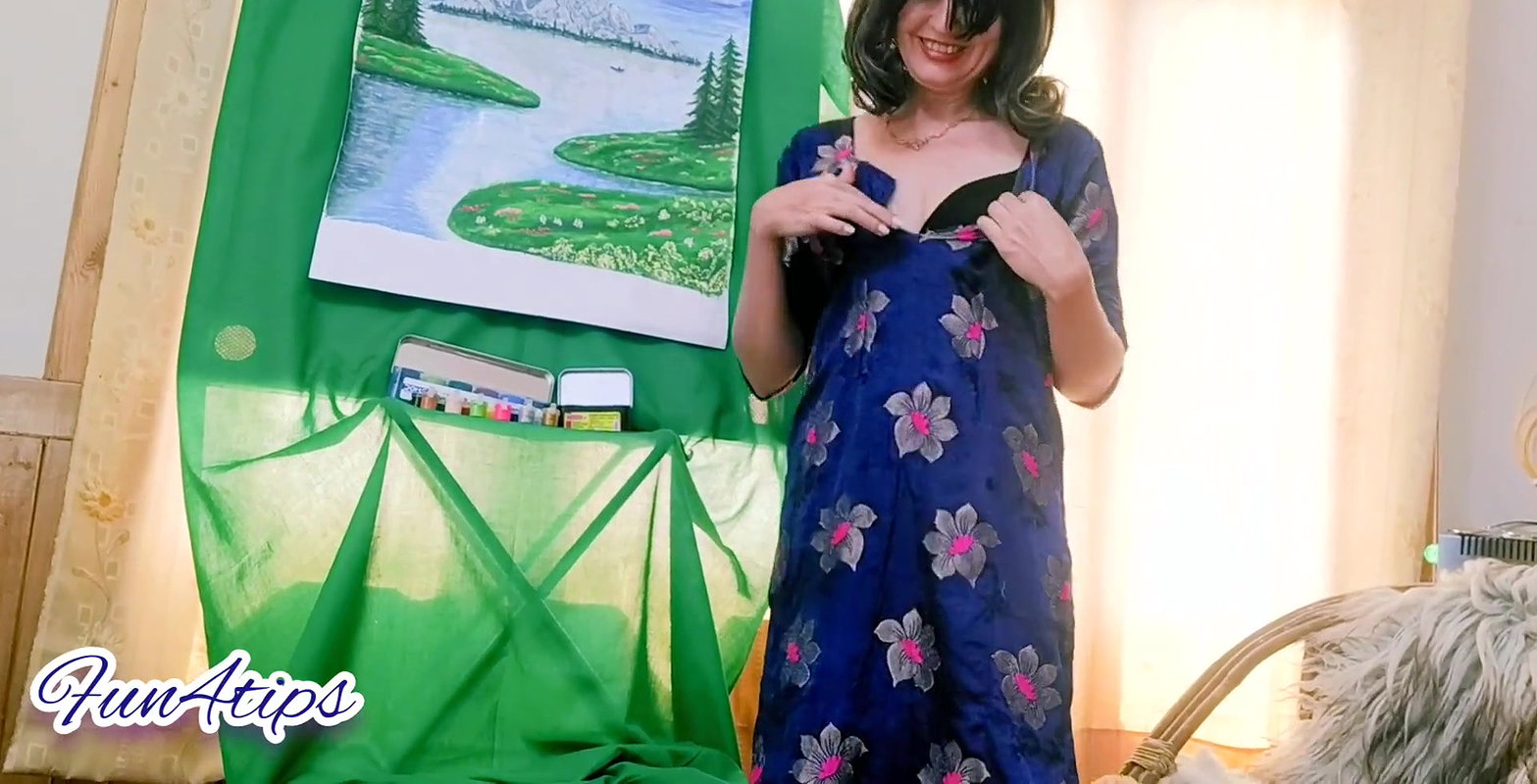 Skinny Bitch Tearing Her Clothes