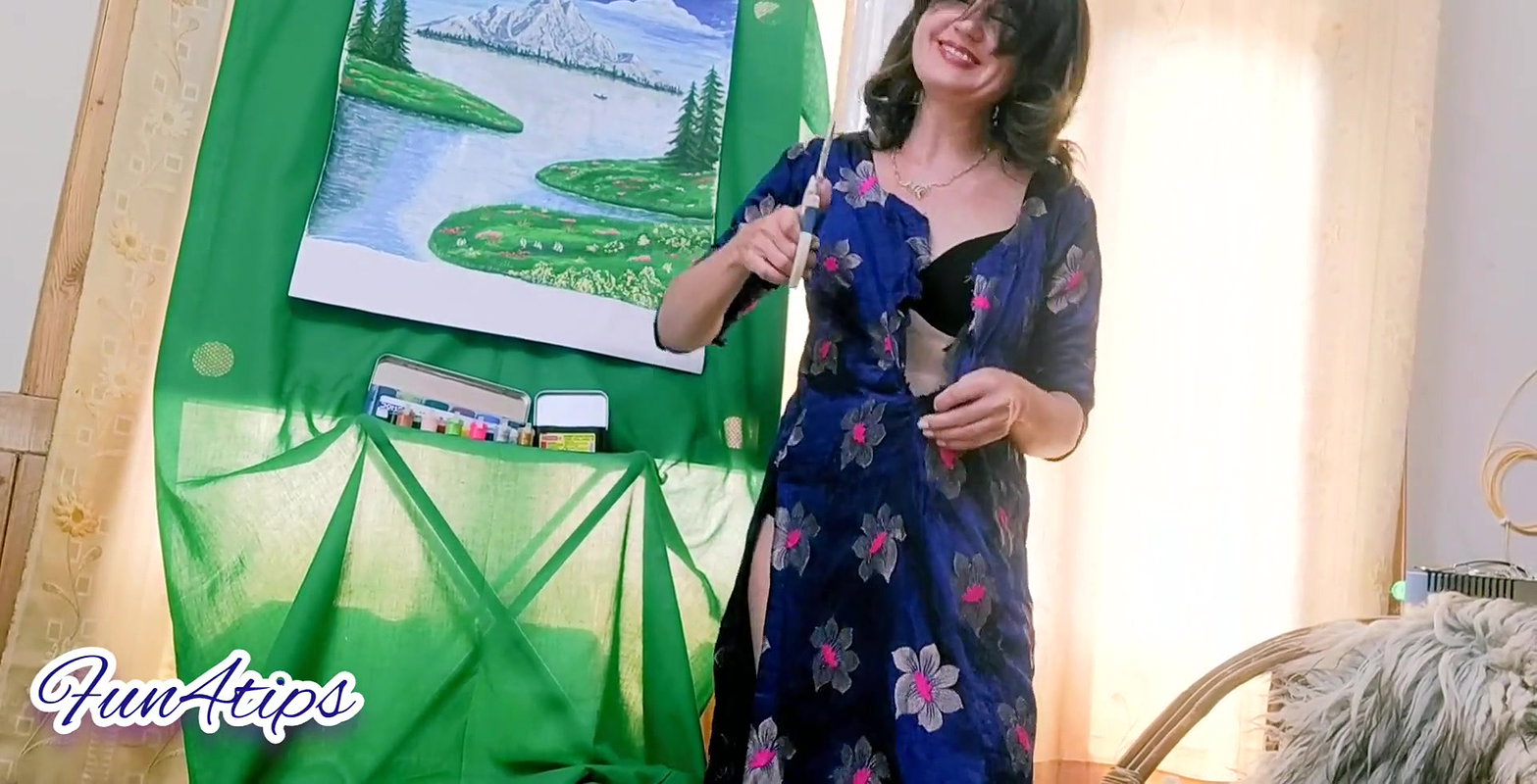 Skinny Bitch Tearing Her Clothes