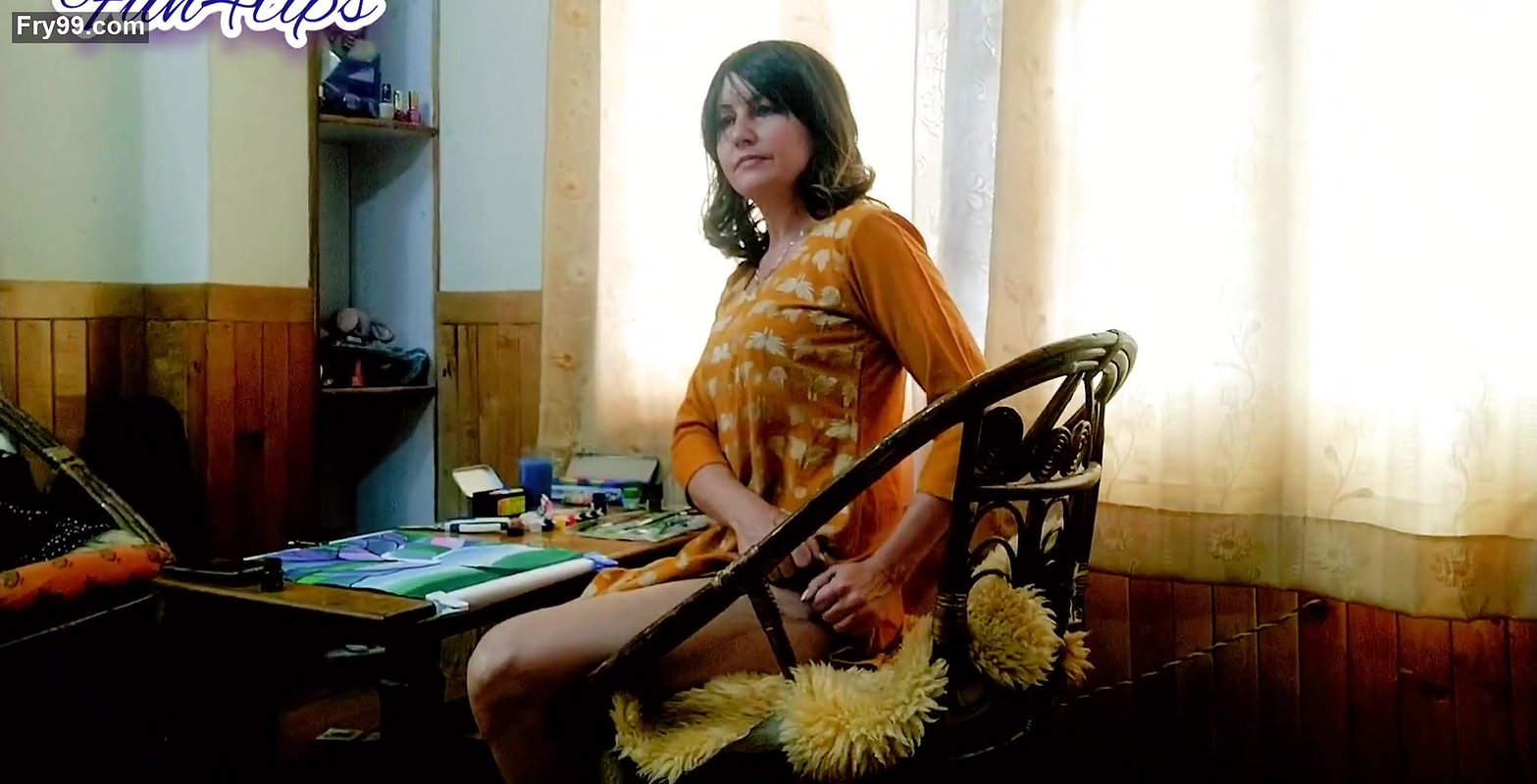 Slut Tearing her clothes