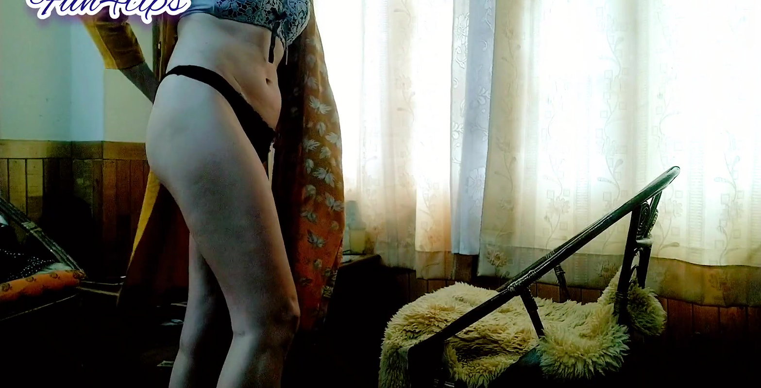 Slut Tearing her clothes
