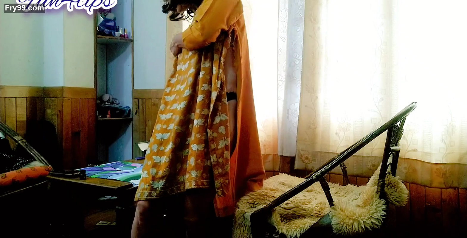 Slut Tearing her clothes