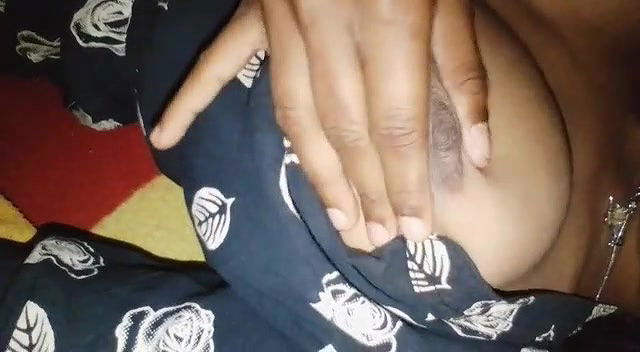 Very sexy girl squeeze her boob