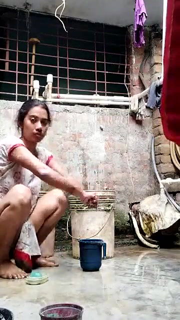 Desi Village Girl Bathing