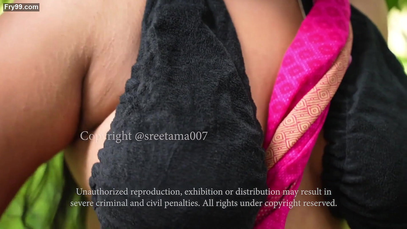 Sreetama Opening Black BB Blouse, Pressing Boobs & Showing Hint of Nipples ~ Naari Magazine Shoot
