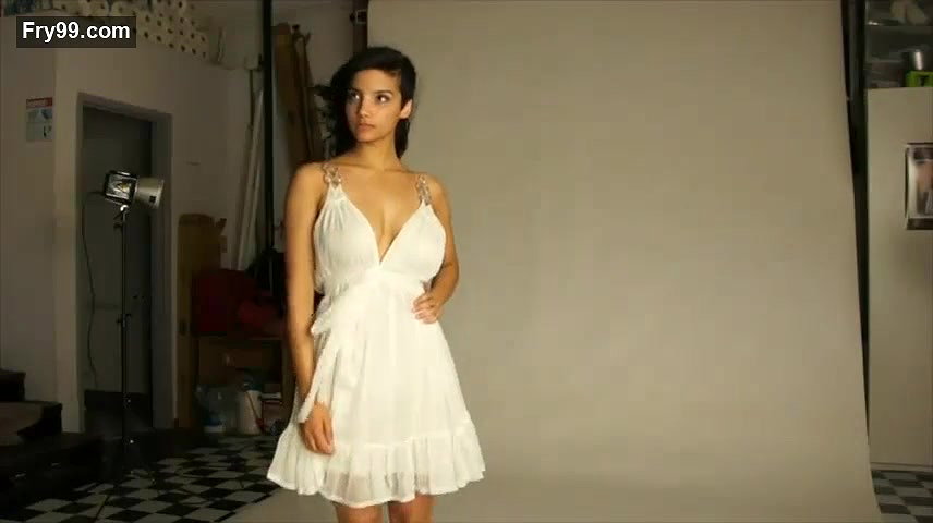 Shanaya In White Lingerie – Movies