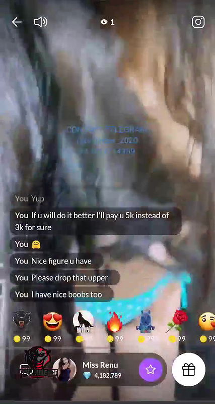 Miss Renu Cute Boobs Show on PREMIUM 121 Tango Live.mp4