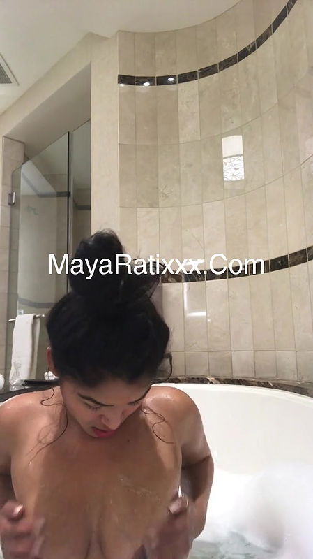 Cute girl bath