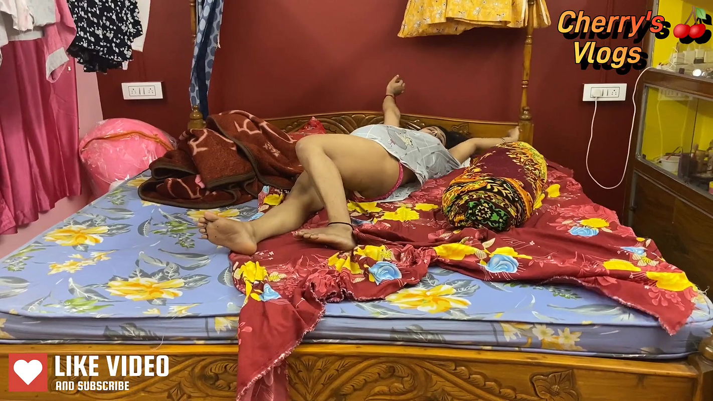 Cherry’s  Vlogs| aunty hot vlog clean | hot vlog | cleaning | bed