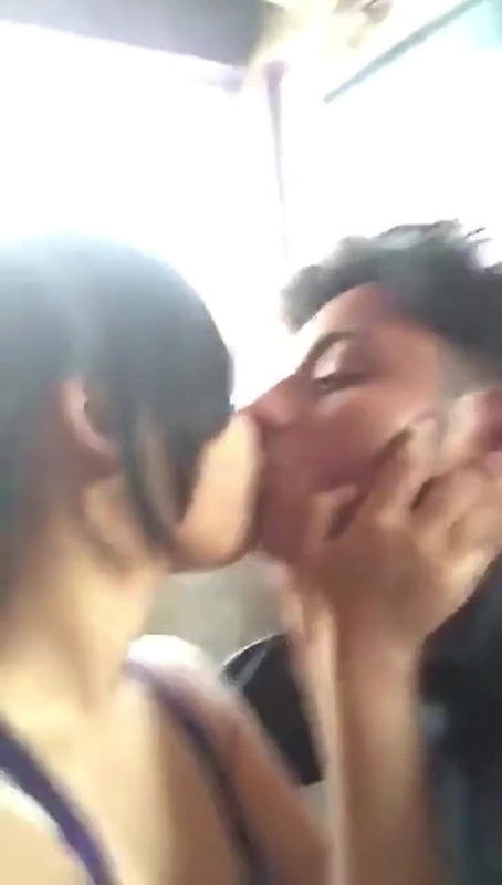 Very hot Pune girl hard kissing BF passionately