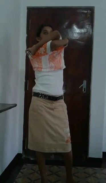 Beautiful Slim Naughty Girlfriend Full Naked Dress Strip For Bf