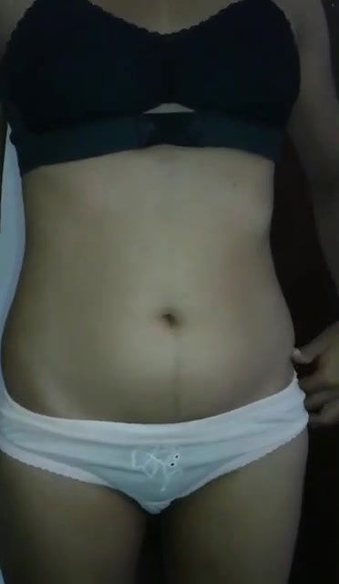 Beautiful Slim Naughty Girlfriend Full Naked Dress Strip For Bf