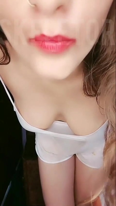 Monika Thakur Showing Deep Cleavage and Hanging Boobs with Almost Nipple Show on Tang